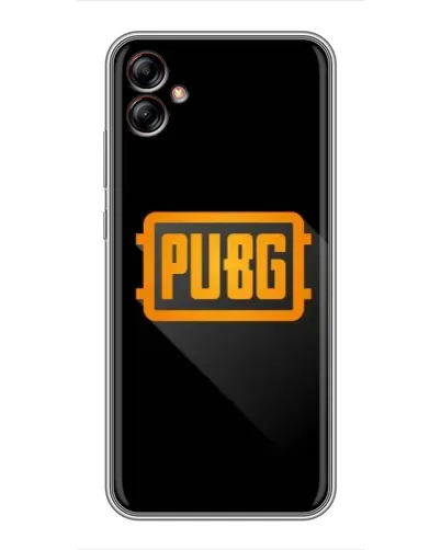 Чехол для Samsung Galaxy A04e (A042) с картинкой «PUBG — рамка лого» Чехол для Samsung Galaxy A04e (A042) с картинкой «PUBG — рамка лого»