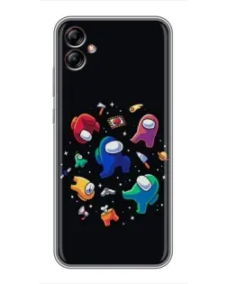 Чехол для Samsung Galaxy A04e (A042) с картинкой «Among Us космос»