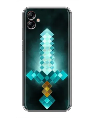 Чехол для Samsung Galaxy A04e (A042) с картинкой «Алмазный меч неон» Чехол для Samsung Galaxy A04e (A042) с картинкой «Алмазный меч неон»