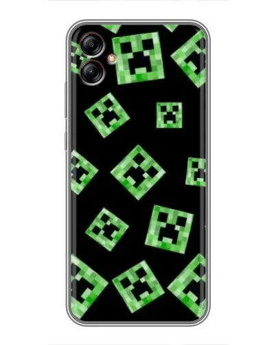 Чехол для Samsung Galaxy A04e (A042) с картинкой «Паттерн с криперами» Чехол для Samsung Galaxy A04e (A042) с картинкой «Паттерн с криперами»