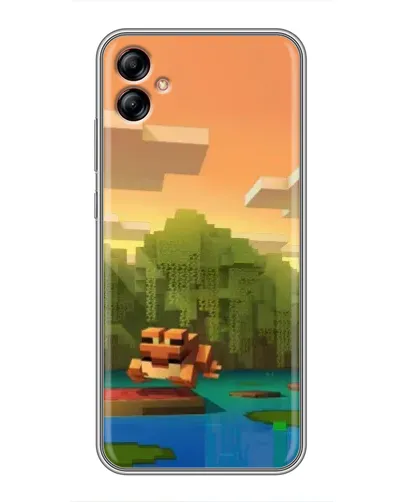Чехол для Samsung Galaxy A04e (A042) с картинкой «Майнкрафт закат солнца» Чехол для Samsung Galaxy A04e (A042) с картинкой «Майнкрафт закат солнца»