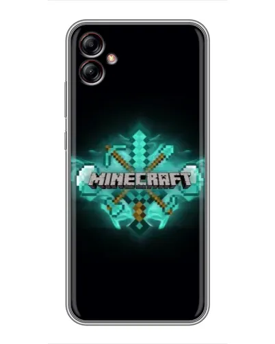 Чехол для Samsung Galaxy A04e (A042) с картинкой «Minecraft Diamond лого» Чехол для Samsung Galaxy A04e (A042) с картинкой «Minecraft Diamond лого»