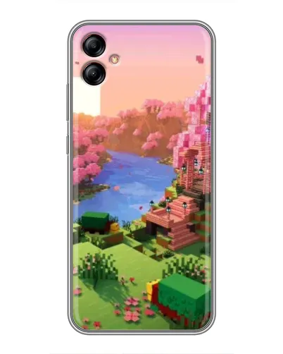 Чехол для Samsung Galaxy A04e (A042) с картинкой «Розовое дерево Minecraft» Чехол для Samsung Galaxy A04e (A042) с картинкой «Розовое дерево Minecraft»