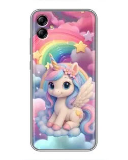 Чехол для Samsung Galaxy A04e (A042) с картинкой «Маленький единорог»