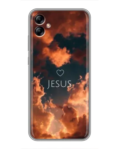 Чехол для Samsung Galaxy A04e (A042) с картинкой «Сияние Имени Jesus»
