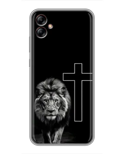 Чехол для Samsung Galaxy A04e (A042) с картинкой «Лев и Крест»