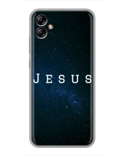 Чехол для Samsung Galaxy A04e (A042) с картинкой «Звездное небо Jesus»