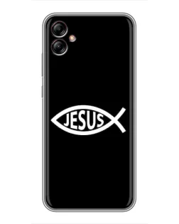 Чехол для Samsung Galaxy A04e (A042) с картинкой «Классический Jesus»
