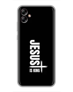 Чехол для Samsung Galaxy A04e (A042) с картинкой «Вертикаль веры Jesus»