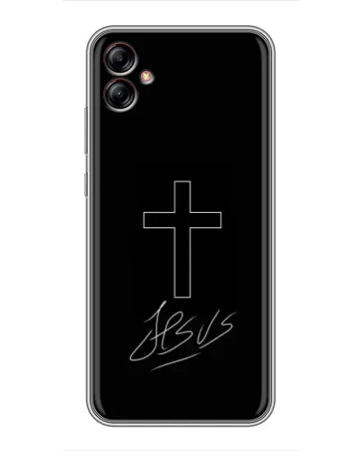 Чехол для Samsung Galaxy A04e (A042) с картинкой «Графический крест Jesus» Чехол для Samsung Galaxy A04e (A042) с картинкой «Графический крест Jesus»