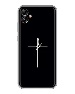 Чехол для Samsung Galaxy A04e (A042) с картинкой «Тонкий крест»