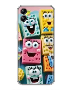 Чехол для Samsung Galaxy A04e (A042) с картинкой «Цветные губки»