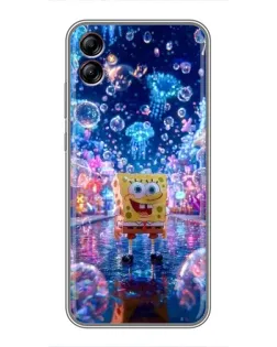 Чехол для Samsung Galaxy A04e (A042) с картинкой «Неоновый океан»
