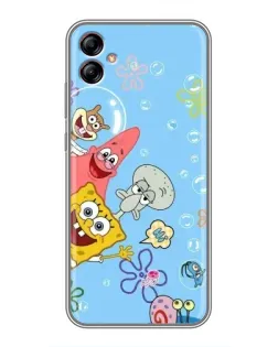 Чехол для Samsung Galaxy A04e (A042) с картинкой «Веселые пузырьки»