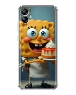 Чехол для Samsung Galaxy A04e (A042) с картинкой «Повар Спанч Боб»