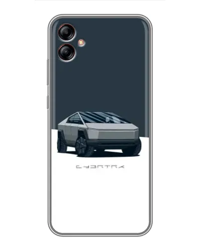 Чехол для Samsung Galaxy A04e (A042) с картинкой «Серебристый Cybertruck Tesla» Чехол для Samsung Galaxy A04e (A042) с картинкой «Серебристый Cybertruck Tesla»