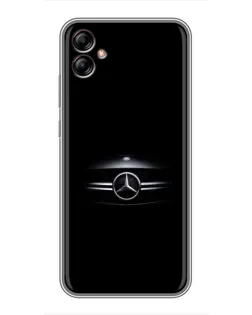 Чехол для Samsung Galaxy A04e (A042) с картинкой «Mercedes — абстрактные линии»