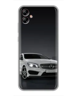 Чехол для Samsung Galaxy A04e (A042) с картинкой «Mercedes AMG GT Silver»