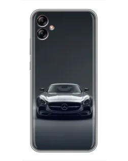 Чехол для Samsung Galaxy A04e (A042) с картинкой «Mercedes на черном»