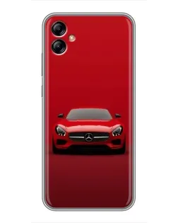 Чехол для Samsung Galaxy A04e (A042) с картинкой «Красный Mercedes AMG»