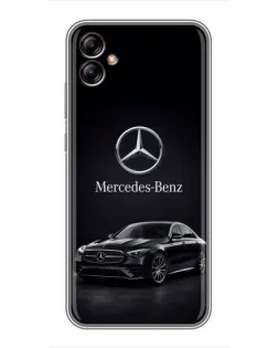 Чехол для Samsung Galaxy A04e (A042) с картинкой «Mercedes — решетка радиатора»