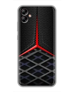 Чехол для Samsung Galaxy A04e (A042) с картинкой «Mercedes Carbon Grid»