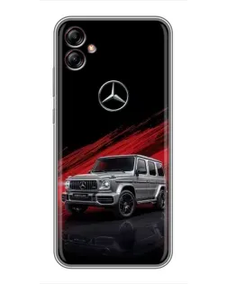 Чехол для Samsung Galaxy A04e (A042) с картинкой «Mercedes G-Class красный»