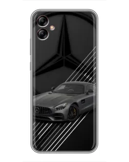 Чехол для Samsung Galaxy A04e (A042) с картинкой «Mercedes AMG — графика»