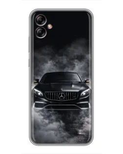 Чехол для Samsung Galaxy A04e (A042) с картинкой «Mercedes в дыму»