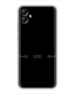 Чехол для Samsung Galaxy A04e (A042) с картинкой «Audi — световой подпись»