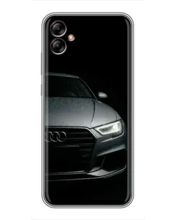 Чехол для Samsung Galaxy A04e (A042) с картинкой «Audi — детализация кузова»