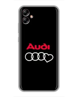 Чехол для Samsung Galaxy A04e (A042) с картинкой «Логотип Audi Heart»