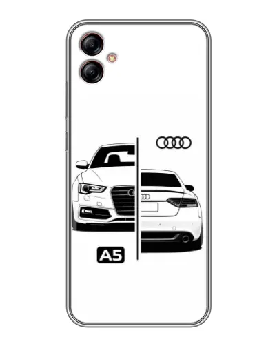 Чехол для Samsung Galaxy A04e (A042) с картинкой «Audi — контрастный дизайн» Чехол для Samsung Galaxy A04e (A042) с картинкой «Audi — контрастный дизайн»