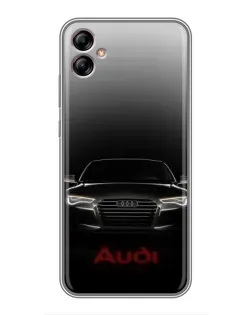 Чехол для Samsung Galaxy A04e (A042) с картинкой «Audi — градиентный контур»