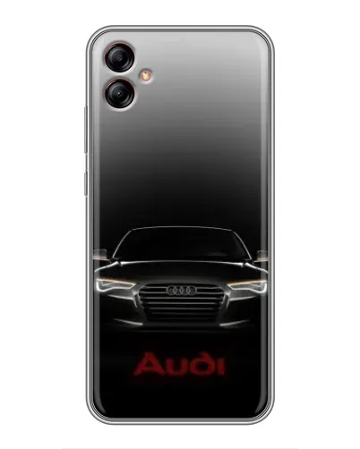 Чехол для Samsung Galaxy A04e (A042) с картинкой «Audi — градиентный контур» Чехол для Samsung Galaxy A04e (A042) с картинкой «Audi — градиентный контур»