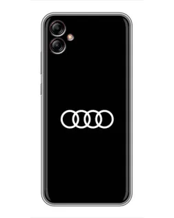 Чехол для Samsung Galaxy A04e (A042) с картинкой «Audi White Logo»