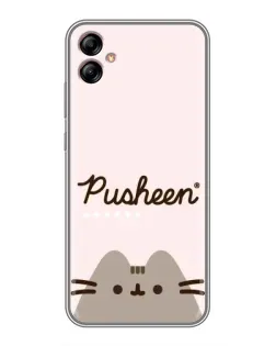 Чехол для Samsung Galaxy A04e (A042) с картинкой «Pusheen логотип»