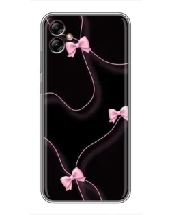 Чехол для Samsung Galaxy A04e (A042) с картинкой «Розовые ленты»