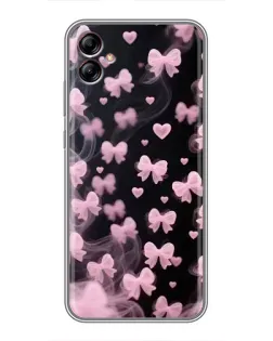 Чехол для Samsung Galaxy A04e (A042) с картинкой «Неоновое кружево»