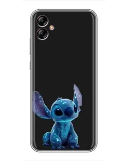 Чохол для Samsung Galaxy A04e (A042) з картинкою «Стіч на чорному» Чохол для Samsung Galaxy A04e (A042) з картинкою «Стіч на чорному»