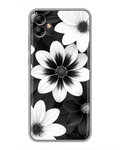 Чехол для Samsung Galaxy A04e (A042) с картинкой «Монохромные астры» Чехол для Samsung Galaxy A04e (A042) с картинкой «Монохромные астры»