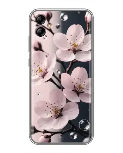 Чехол для Samsung Galaxy A04e (A042) с картинкой «Нежная сакура и капли» Чехол для Samsung Galaxy A04e (A042) с картинкой «Нежная сакура и капли»