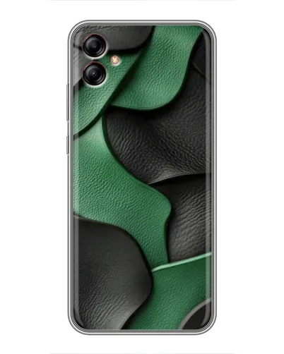 Чехол для Samsung Galaxy A04e (A042) с картинкой «Зеленые кожаные волны» Чехол для Samsung Galaxy A04e (A042) с картинкой «Зеленые кожаные волны»