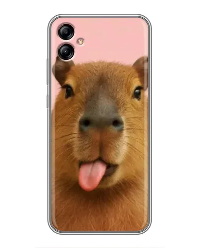 Чехол для Samsung Galaxy A04e (A042) с картинкой «Капибара с языком» Чехол для Samsung Galaxy A04e (A042) с картинкой «Капибара с языком»