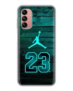 Чохол для Samsung Galaxy A04s з картинкою «Jordan Cyan 23» Чохол для Samsung Galaxy A04s з картинкою «Jordan Cyan 23»