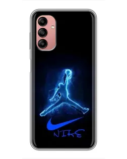 Чохол для Samsung Galaxy A04s з картинкою «Jordan Neon Blue» Чохол для Samsung Galaxy A04s з картинкою «Jordan Neon Blue»