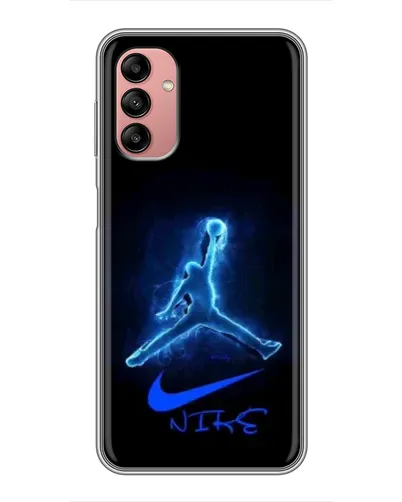 Чехол для Samsung Galaxy A04s с картинкой «Jordan Neon Blue»