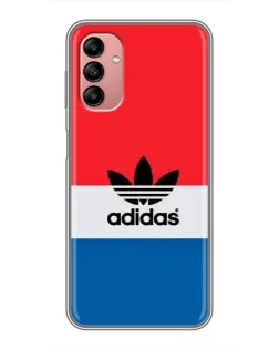 Чехол для Samsung Galaxy A04s с картинкой «Ретро блоки Adidas»