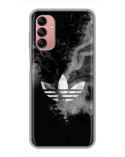 Чехол для Samsung Galaxy A04s с картинкой «Абстрактный дым Adidas»