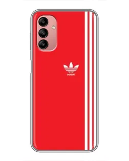 Чехол для Samsung Galaxy A04s с картинкой «Красный минимализм Adidas»